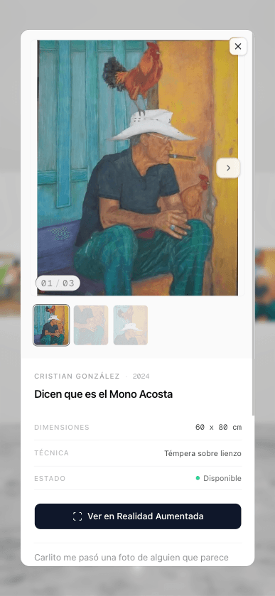 Obra de arte en móvil